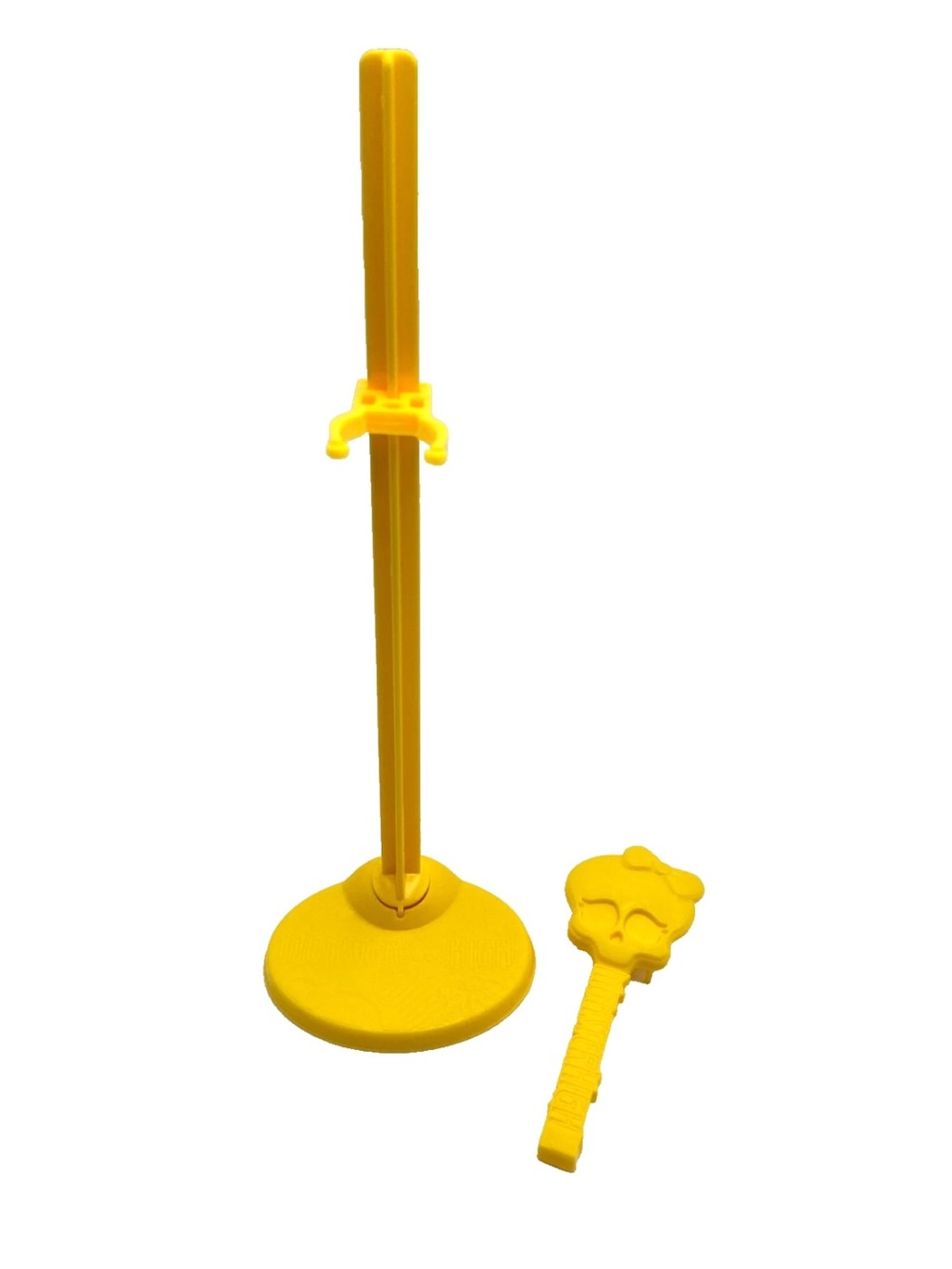 Monster High Doll Stand Yellow 2010 Original with Brush